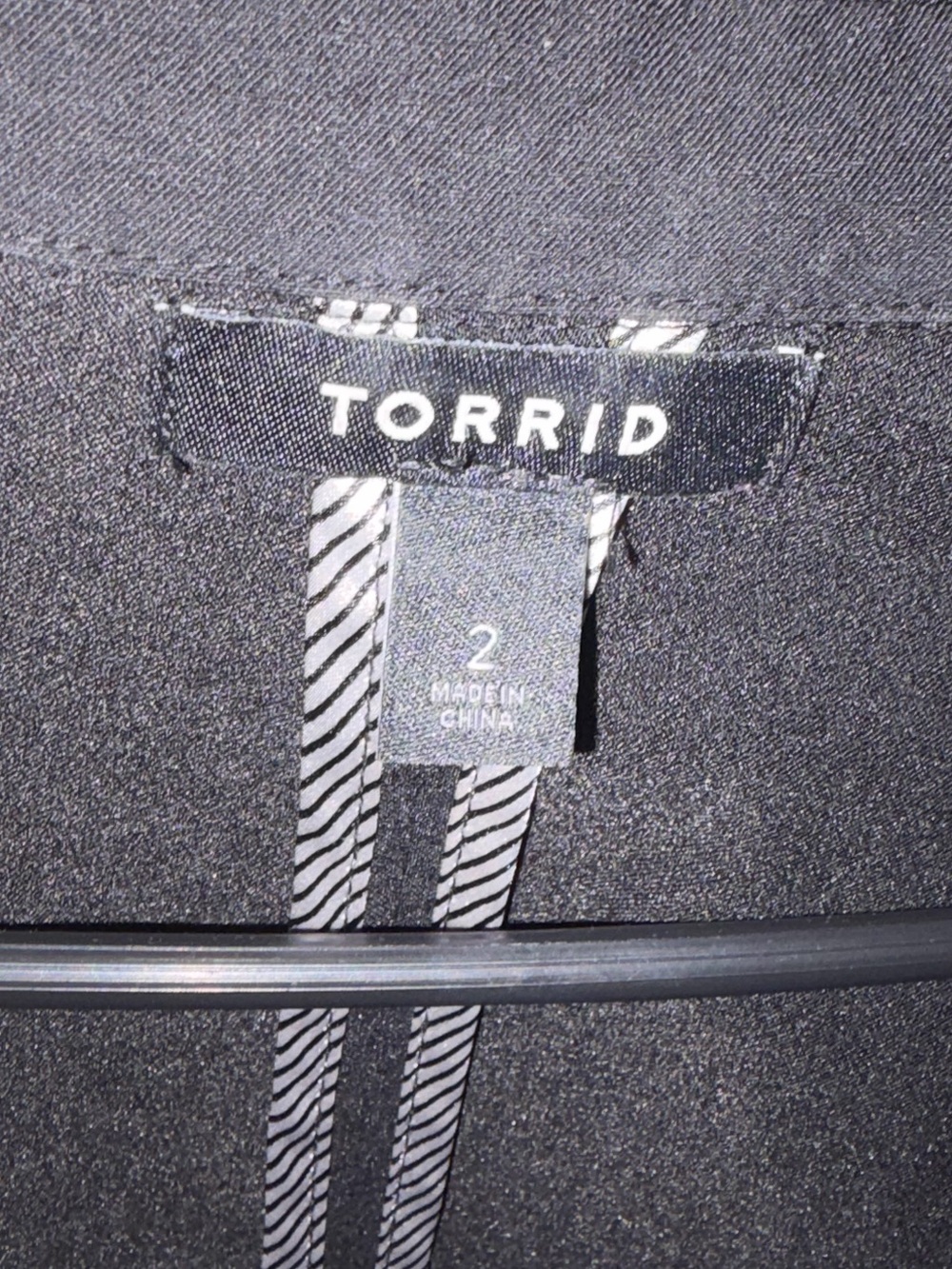 Torrid Studio Stretch Blazer Black 3/4 Ruched Sleeve One Button Size 2X Plus - Picture 3 of 3